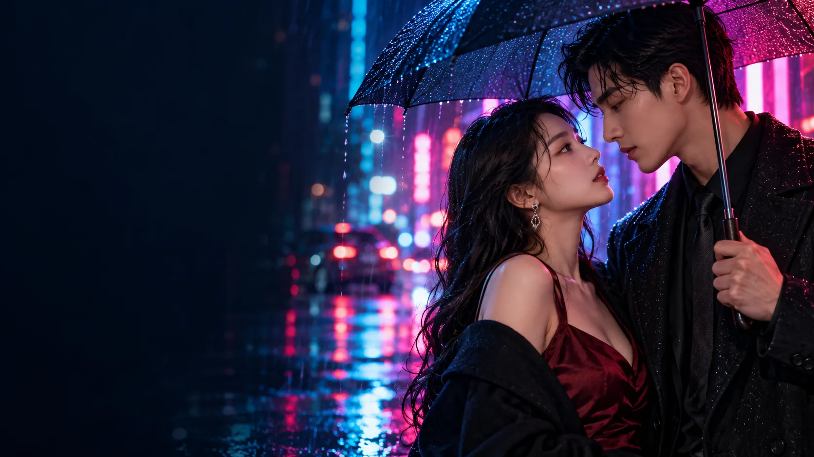雨夜悬疑概念海报